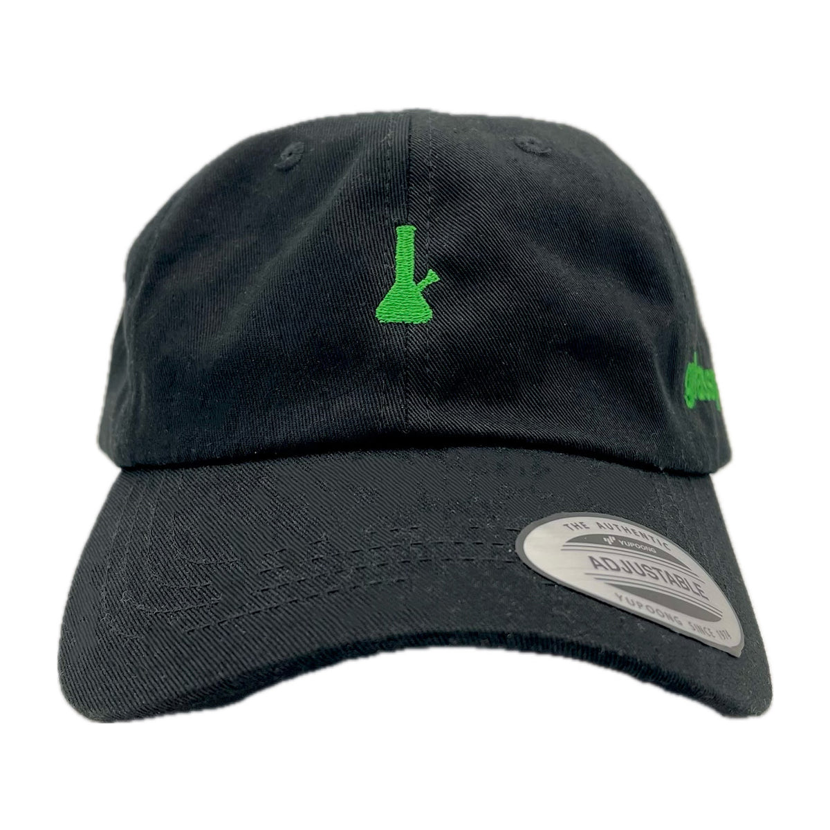 GlassPass Mini Beaker Bong Dad Hat in Black – GlassPass Merch