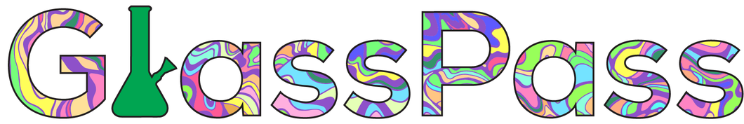 GlassPass Logo Sticker – Trippy Flowerish